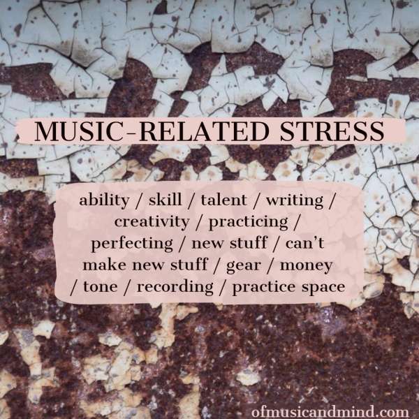 Music-Related Stress. Photo by Trevor Richards.